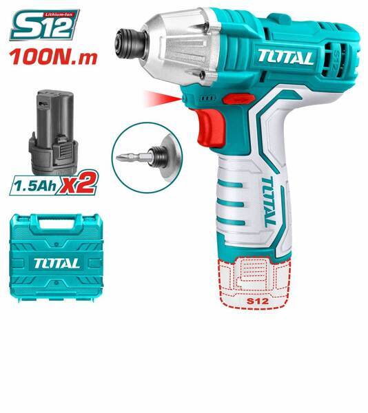 Литий-ионный ударный драйвер Total TIRLI1201