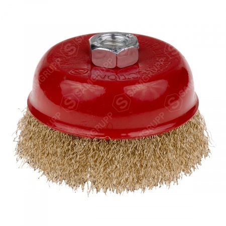 Круглая металлическая латунная щетка 100 мм