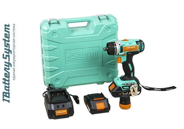 Аккумуляторный шуруповерт Sturm CD3618T 1BatterySystem