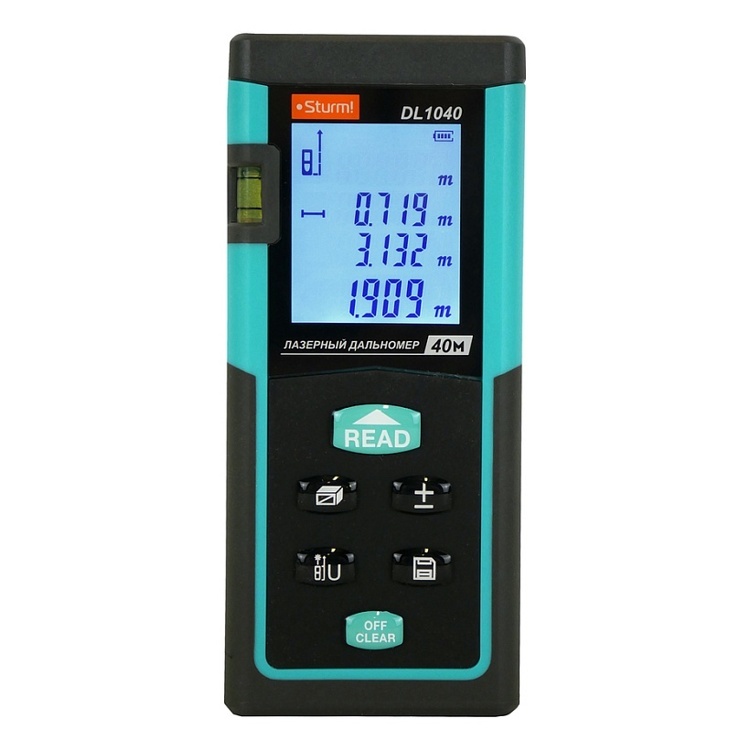 Дальномер лазерный 0,05-40м, LCD дисплей Sturm